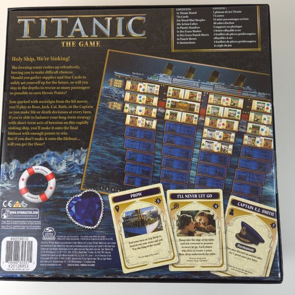 TITANIC The Game 'Escape The Boat Stay Afloat' Board Game New Sealed - Picture 6 of 10